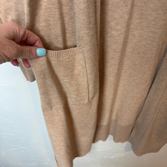 Debut open front cardigan long duster sweater - Picture 4 of 8